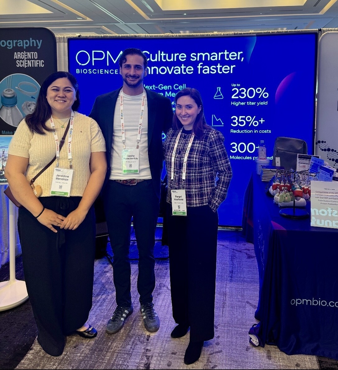 OPM Biosciences team at PEGS Boston 2026